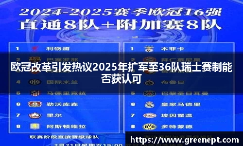欧冠改革引发热议2025年扩军至36队瑞士赛制能否获认可